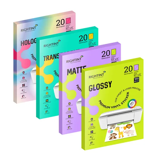 A3, A3+, OEM Waterproof Rightint Carton Sticker Cast Coated Paper