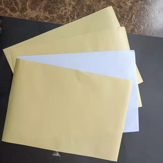 黄色のシリコン剥離紙ステッカー原紙