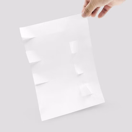 A4 サイズの高品質 & 価格のクラフト自己粘着ステッカー紙シート